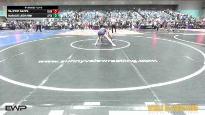 98 lbs Round Of 16 - Valerie Baeza, Elk Grove vs Natalie LeGrand, Sperry Wrestling Club