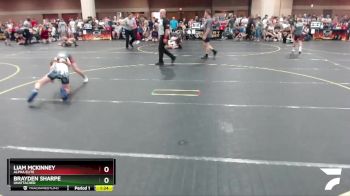 100 lbs Round 1 - Brayden Sharpe, Unattached vs Liam McKinney, ALPHA ELITE