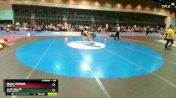 190 lbs Cons. Round 2 - Luis Salas, South Tahoe vs Roan Zigenis, Douglas