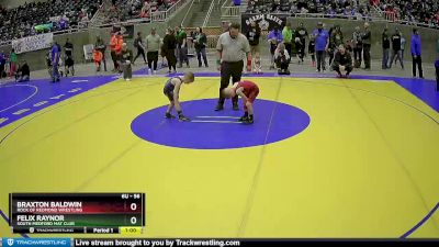 56 lbs Round 1 - Felix Raynor, South Medford Mat Club vs Braxton Baldwin, Rock Of Redmond Wrestling