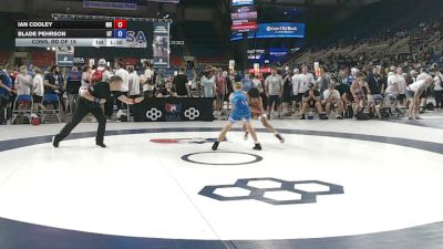 88 lbs Cons. Rd Of 16 - Ian Cooley, Minnesota vs Blade Pehrson, Utah