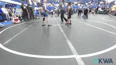 105 lbs Quarterfinal - Santana Hernandez, Lone Grove Takedown Club vs Ryker Sawatzky, Newcastle Youth Wrestling