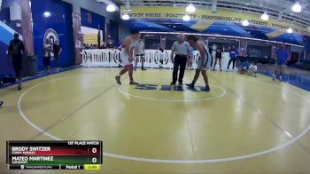 190 lbs 1st Place Match - Mateo Martinez, Somerset vs Brody Switzer, Funky Monkey