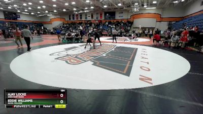 184 lbs Cons. Round 2 - Ajay Locke, Ohio Northern vs Eddie Williams, Alma College