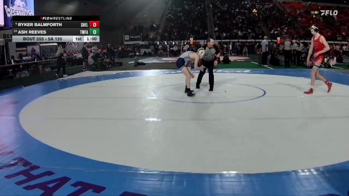 5A 120 lbs Cons. Round 2 - Ash Reeves, Twin Falls vs Ryker Balmforth ...