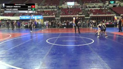 114 lbs Semifinal - Ainsley Peretto, Ronan Wrestling vs Kallie LaBrie, Malta Mustang Wrestling Club