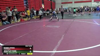 85 lbs Quarterfinal - Ryder Atkins, Stronghold vs Brentley Mabe, Techfall Wrestling Club