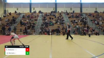 50 lbs Semifinal - Gideon Romano, Le Sueur-Henderson vs Sullivan Sweazey, Pinnacle Wrestling Club