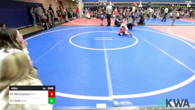 46 lbs Quarterfinal - Mason McCuistion, Pryor Tigers vs Oliver Cook, Prague