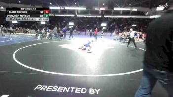 Girls 115 lbs Champ. Round 2 - Alana Dickson, Eastmont (Girls) vs Everleigh Monson, Stadium (Girls)