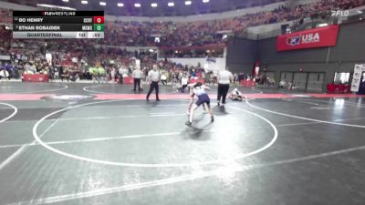120 lbs Quarterfinal - Ethan Robaidek, Monona Grove/McFarland Wrestling Club vs Bo Henry, Wausaukee Rangers