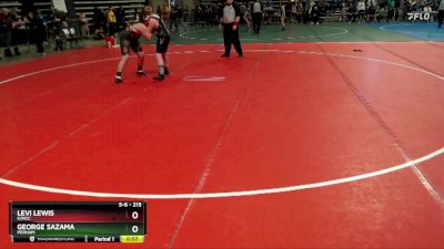 215 lbs Semifinal - Levi Lewis, F/MCC vs George Sazama, Perham