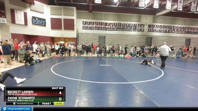 75 lbs Cons. Round 3 - Beckett Larsen, Top Of Utah Wrestling Club vs Zayne Schwartz, Warrior Wrestling Club