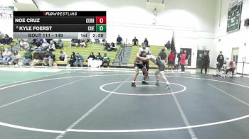 149 lbs Cons. Semi - Kyle Foerst, Cuesta vs Noe Cruz, Cerritos