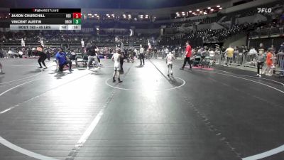 45 lbs Quarterfinal - Jaxon Churchill, Red Nose vs Vincent Austin, Orchard South WC