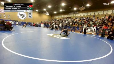 165 lbs Semifinal - Jayden Gonzalez, Shafter vs Nicholas A. Yamas, Coalinga