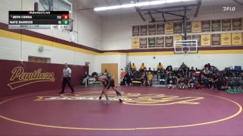 133 lbs Champ. Round 1 - Zeth Cerda, Fresno City College vs Nate Barrios, Delta College