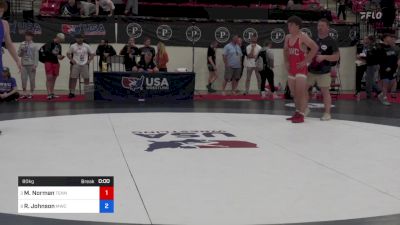 80 kg Cons 16 #2 - Maximus Norman, Tennessee vs Riley Johnson, MWC Wrestling Academy