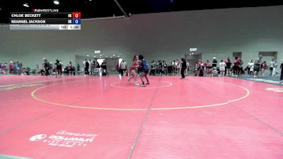 140-145 lbs Champ. Round 2 - Miangel Jackson, OK vs Chloe Beckett, OK
