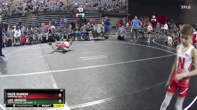 60 lbs Finals (8 Team) - Leo Sengos, South Dakota Lightning vs Haze Dunkin, Nebraska Red