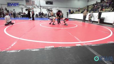 70-73 lbs Rr Rnd 4 - Kacy Purmal, Tiger Trained Wrestling vs Jestin Rosson, Vian Wrestling Club