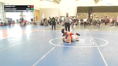 128-H lbs Semifinal - Andrew Poh, Vougar's Honors Wrestling vs Dakota Sandy, Mat Assassins