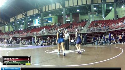 125 lbs Round 7 (8 Team) - Cherish Faircloth, Wood River Girls vs Carmen Wallraff-Bare, Papillion-La Vista South Girls