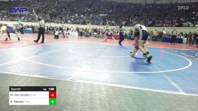 123 lbs Round Of 64 - Miguel Hernandez, Claremore Wrestling Club vs Ashland Reeder, Tonkawa