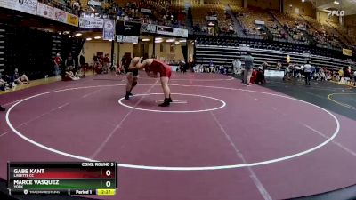 285 lbs Cons. Round 5 - Marce Vasquez, York vs Gabe Kant, Labette CC