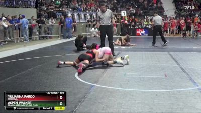 105 lbs Quarterfinal - Yulianna Pardo, Red Devil vs Aspen Walker, Trailblazer Wrestling Club