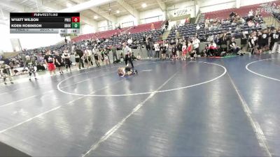 45 lbs Quarterfinals (8 Team) - Wyatt Wilson, Team Prestige vs Koen Robinson, Shootbox