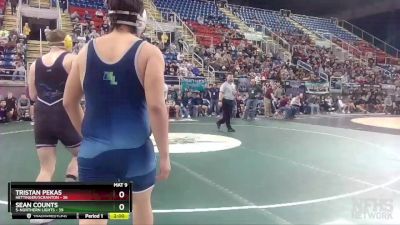 182 lbs Semis & 1st Wrestleback (8 Team) - Tristan Pekas, Hettinger/Scranton vs Sean Counts, 5-Northern Lights