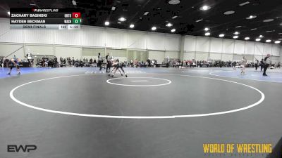 80 lbs Semifinal - Zachary Baginski, Untouchables 14u Purple vs Hayden Beckman, Washington 14U