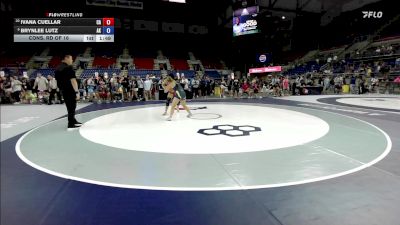 135 lbs Cons. Rd Of 16 - Ivana Cuellar, CA vs Brynlee Lutz, AK