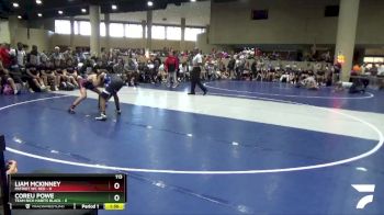 113 lbs Round 3 (6 Team) - Coreu Powe, Team Rich Habits Black vs Liam McKinney, Patriot WC Red