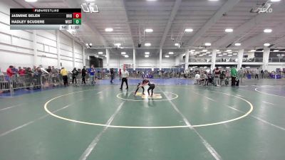 55 lbs Quarterfinal - Jasmine Belen, Bristol vs Hadley Scudere, Westerly