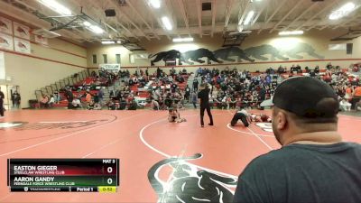 108 lbs Quarterfinal - Aaron Gandy, Ferndale Force Wrestling Club vs Easton Gieger, Steelclaw Wrestling Club