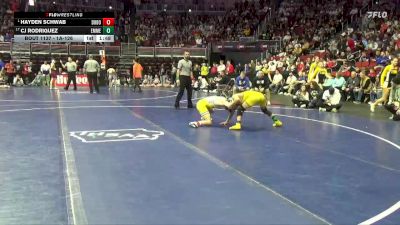 1A-126 lbs Champ. Round 2 - Hayden Schwab, Don Bosco vs CJ Rodriguez, Emmetsburg