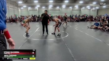 113 lbs Round 6 (8 Team) - Ethan Valdisera, Rebellion vs Nico Cassano, Full Circle