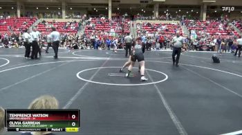 160 lbs Round 3 (6 Team) - Temprence Watson, Greater Heights vs Olivia Garrean, Nebraska Wrestling Academy