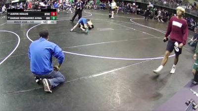 132 lbs Cons. Round 1 - Darian Hernandez Avina, Gibbon Wrestling Club vs Justin Kraus, Mullen Youth Wrestling Club