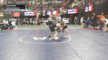 AA - 132 lbs Cons. Round 3 - Colton Seger, Billings West vs Carter Buchanan, Billings West