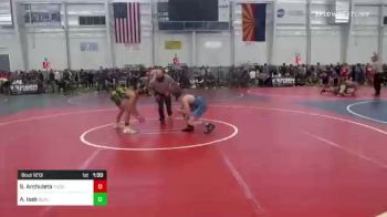 95 lbs Quarterfinal - Andrew Isek, Black Fox Elite vs Sean Archuleta, Tucson Cyclones