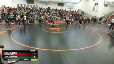 152C Round 3 - Beau Russell, Natrona County vs Taw Seemann, Park / Sweet Grass Co