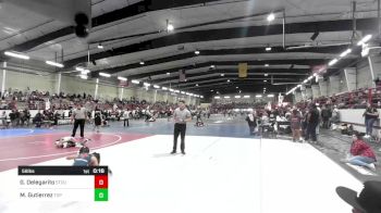 58 lbs 2nd Place - Gabbriana Delegarito, Stout Wr Acd vs Mila Gutierrez, Top Rank