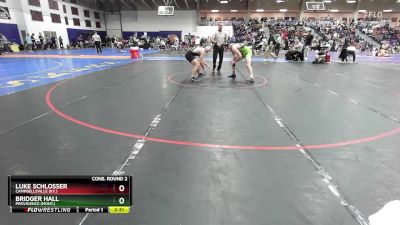 165 lbs Cons. Round 2 - Luke Schlosser, Campbellsville (Ky.) vs Bridger Hall, Providence (Mont.)