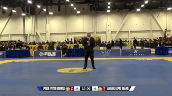 Anabel Lopez Beard vs Paige Ivette Borras 2024 World IBJJF Jiu-Jitsu No-Gi Championship