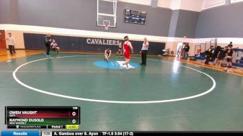 138 lbs Quarterfinal - Owen Vaught, Katy vs Raymond Dusold, New Waverly