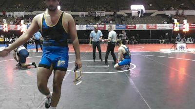 215 lbs Semis & Wb (16 Team) - Matthew Grillo, Delaware Military Academy vs William Etu, Stafford