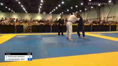 ERICH NIKOLAUS BENDER vs AUGUSTO CESAR ROGEL MEDEIROS 2022 World Master IBJJF Jiu-Jitsu Championship